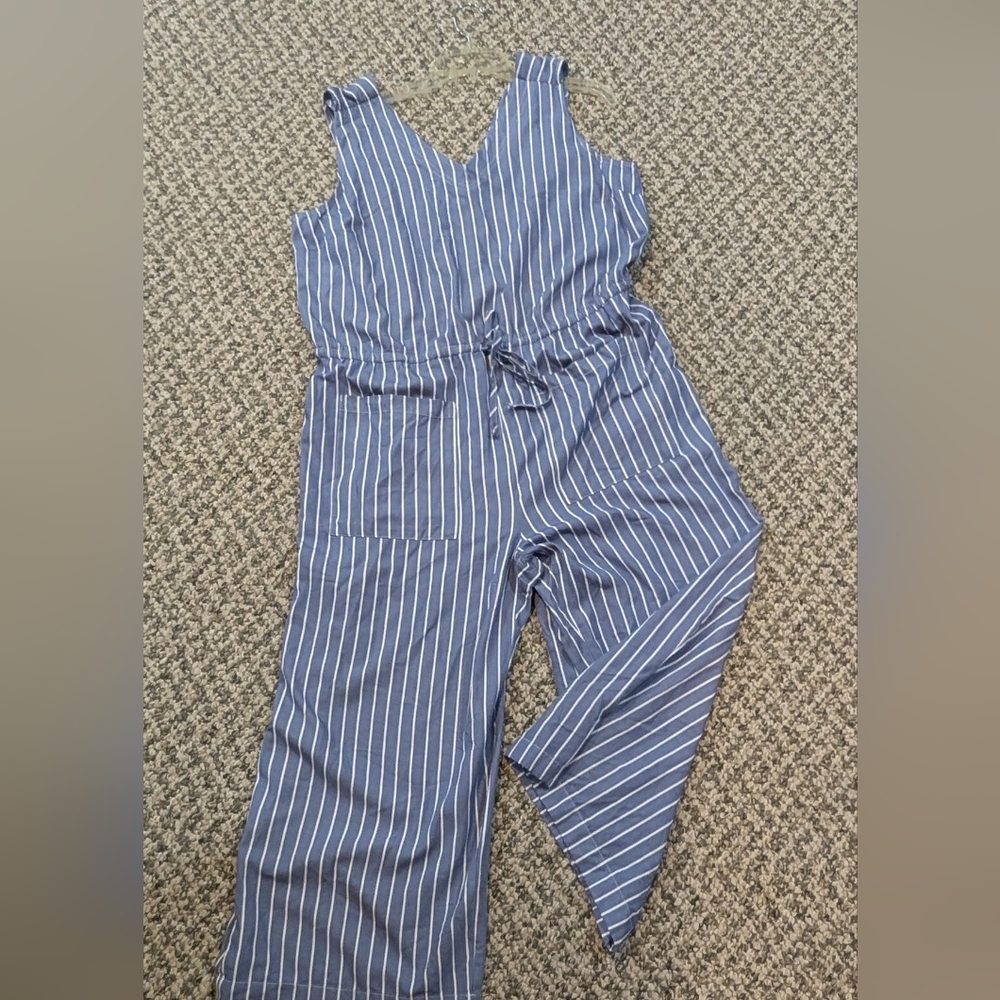 Old Navy jumpsuit super soft denim blue lighter material XL